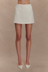 Alix Suiting Mini Skort - Ivory