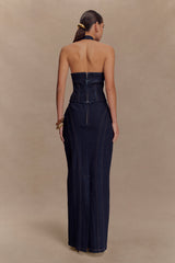 Alma Denim Maxi Skirt - Indigo Blue