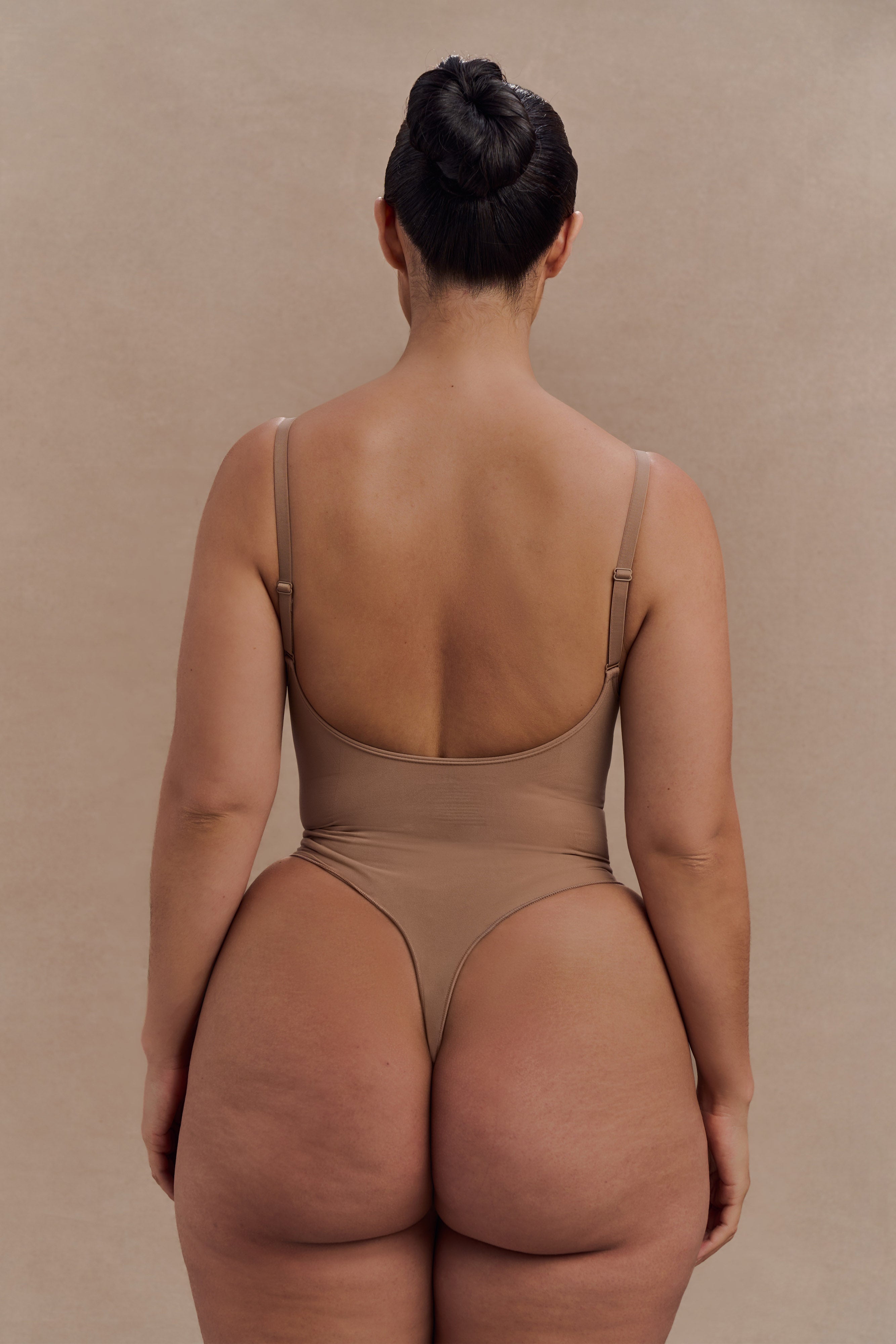 Alyssa Backless Shapewear Bodysuit - Latte