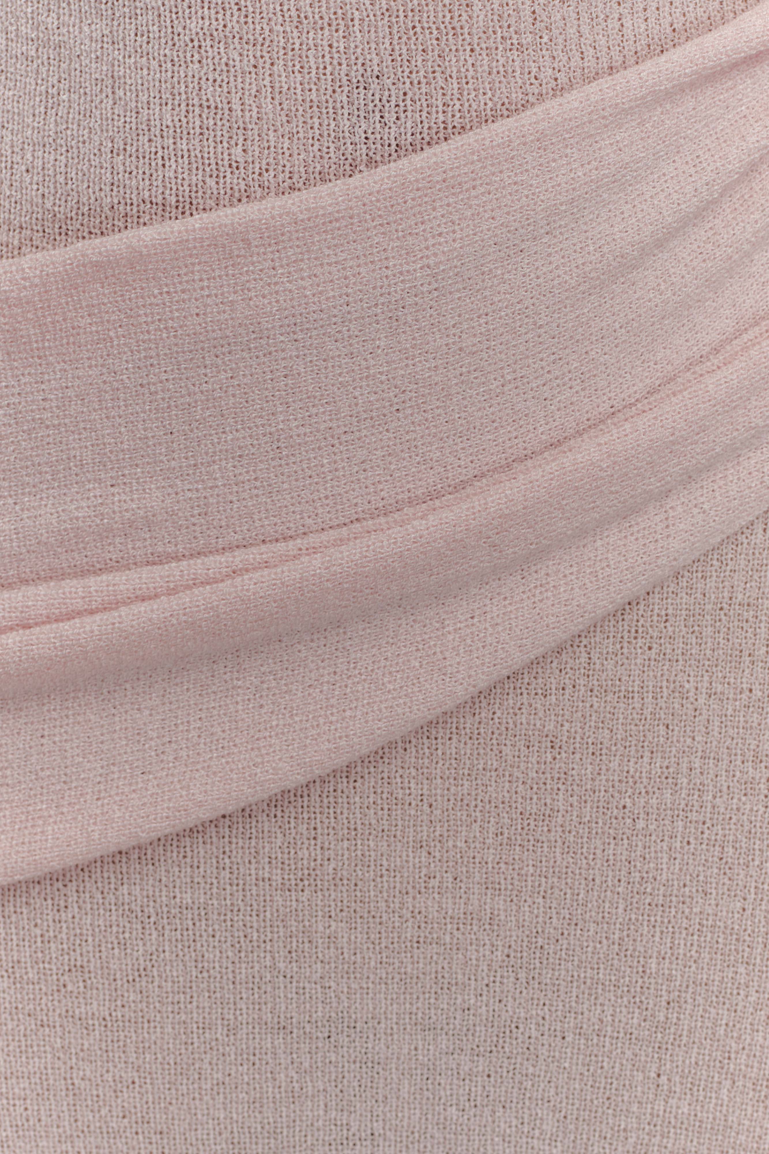 Alexius One Shoulder Knit Maxi Dress - Dusty Pink