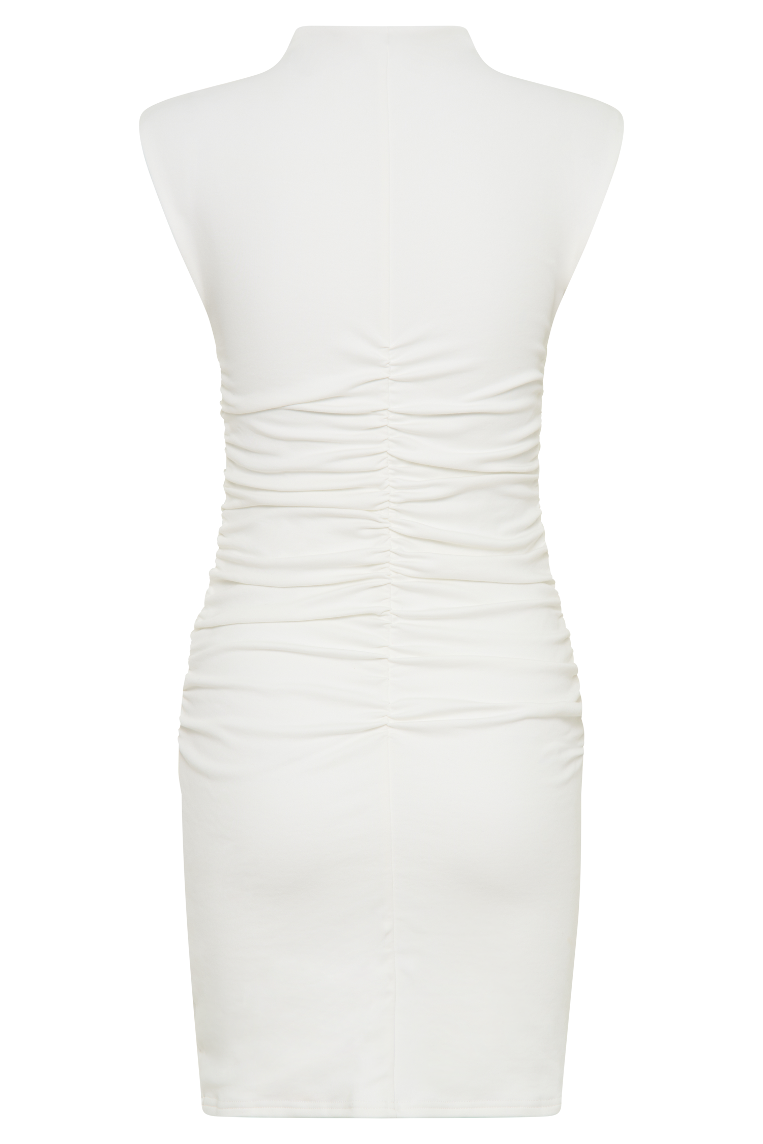 Elliot High Neck Sleeveless Mini Dress - White