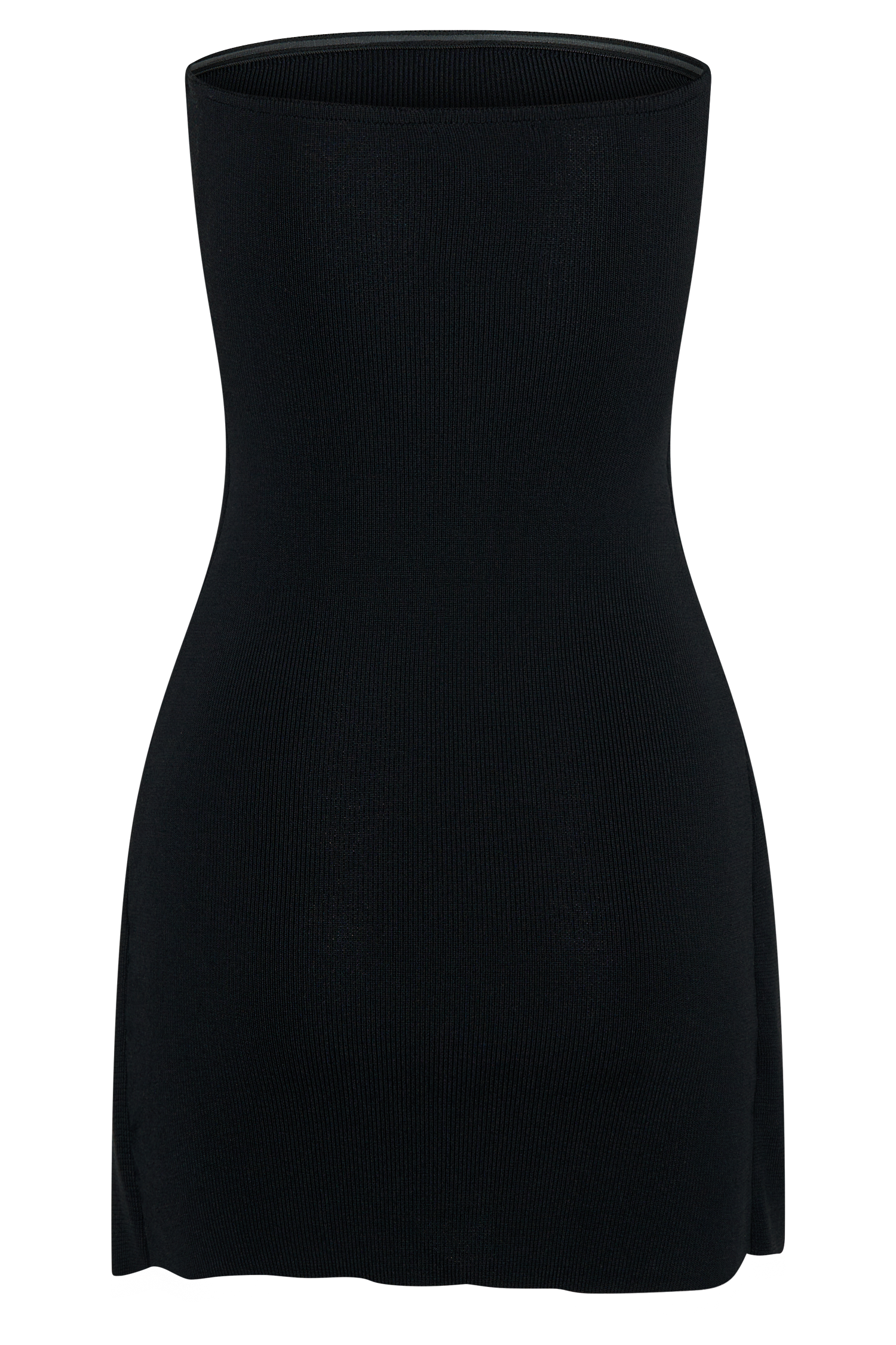 Rian Strapless Knit Mini Dress - Black