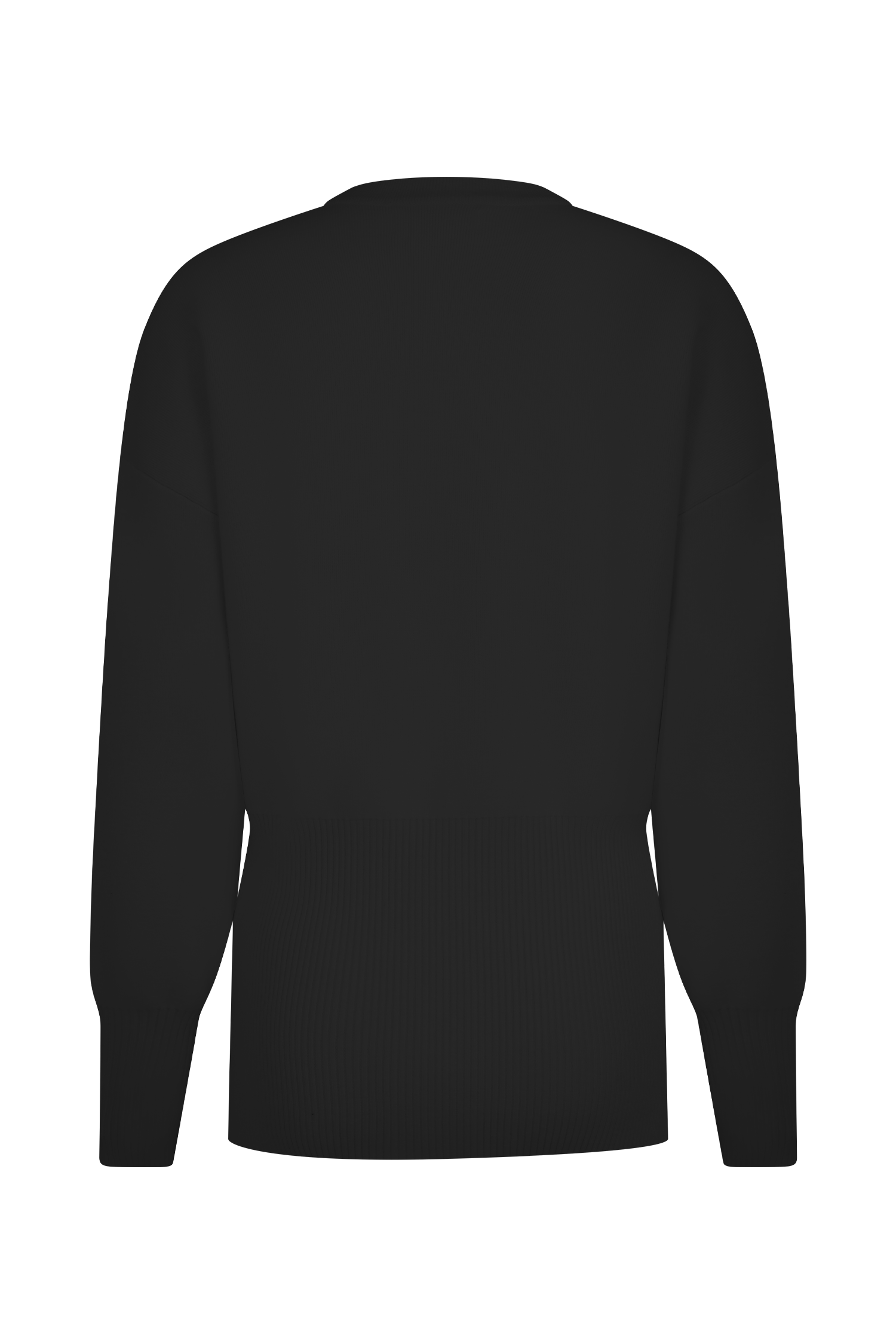 Alexia Buttoned Oversized Cardigan - Black