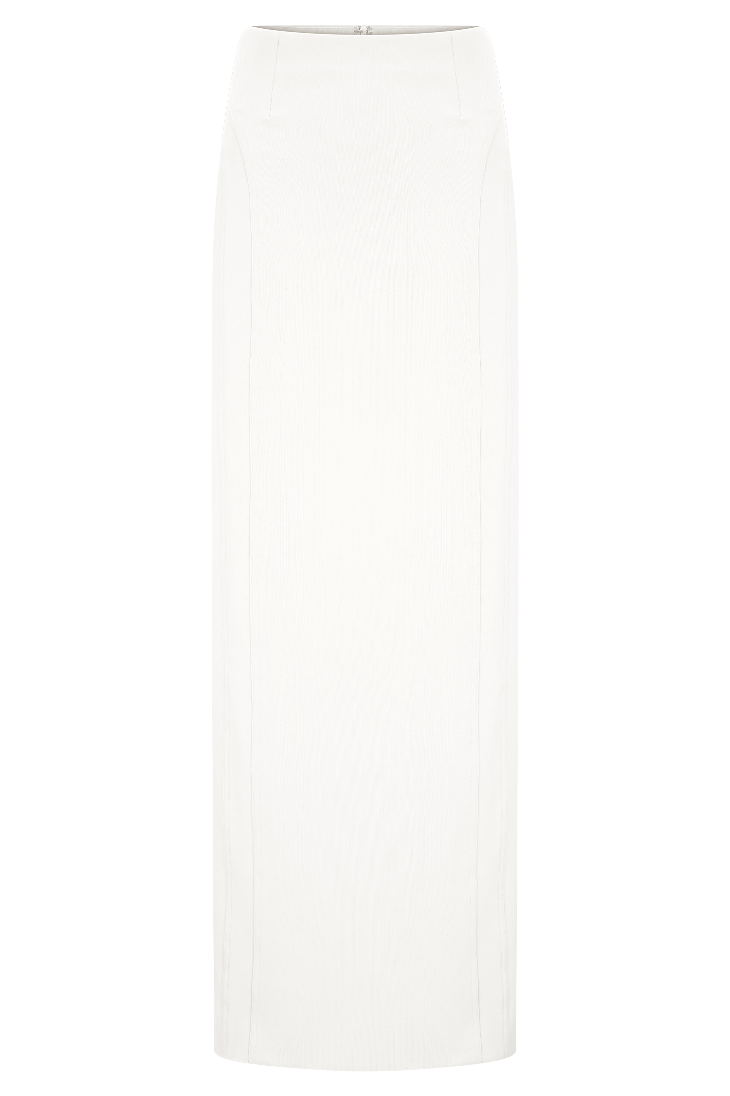 Alma High Waist Maxi Skirt - White